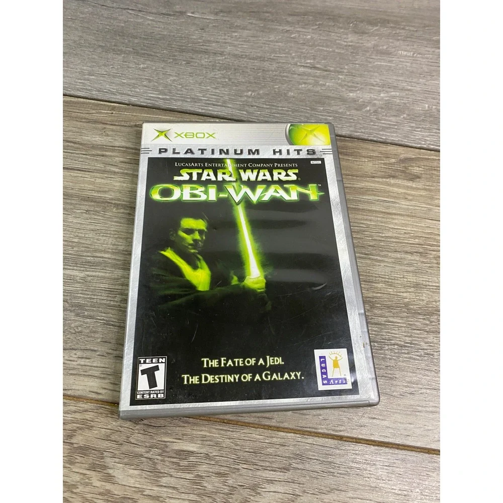Star Wars Obi-Wan Microsoft Xbox Platinum Hits CIB Complete w/ Manual LucasArts